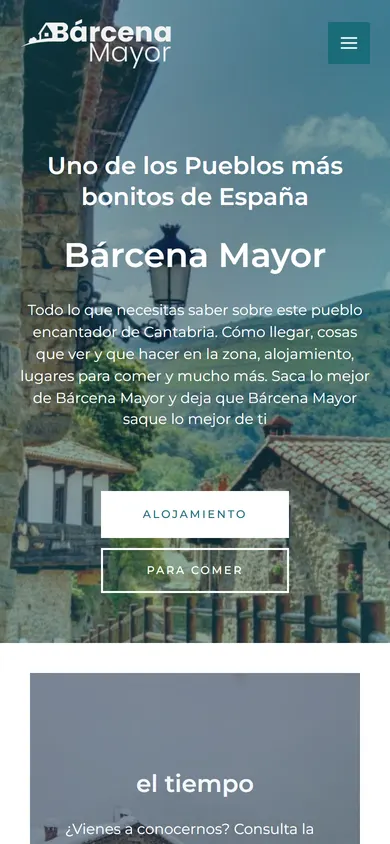 Bárcena Mayor en el móvil
