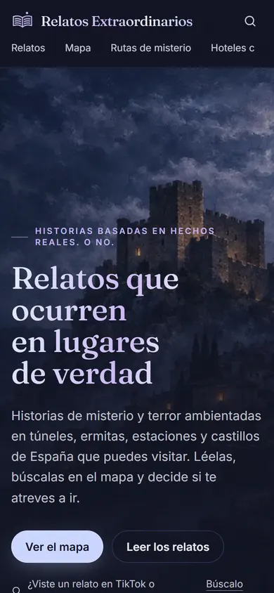Relatos Extraordinarios en el móvil